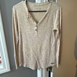 Calvin Klein Cream Textured Top